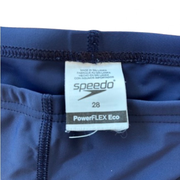 LIKE NEW Speedo PowerFLEX Eco Navy Swim Jammers - Picture 3 of 5